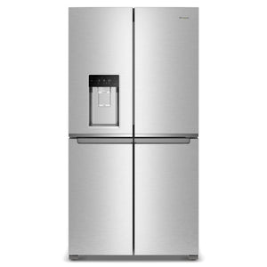 Whirlpool Counter-Depth 19.2-cu ft 4 -Door French Door Refrigerator with Ice Maker with Water and Ice Dispenser ( Fingerprint Resistant Stainless Steel )