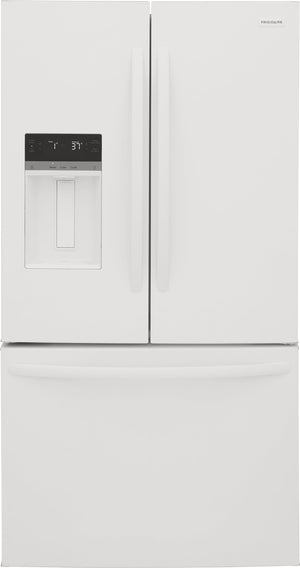 Frigidaire Standard-Depth 27.8-cu ft 3 -Door French Door Refrigerator with Ice Maker with Water and Ice Dispenser ( White ) ENERGY STAR Certified