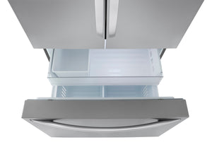 LG Standard-Depth 31.7-cu ft 3 -Door Smart Compatible French Door Refrigerator with Ice Maker with Water Dispenser ( PrintProof Stainless Steel ) ENERGY STAR Certified