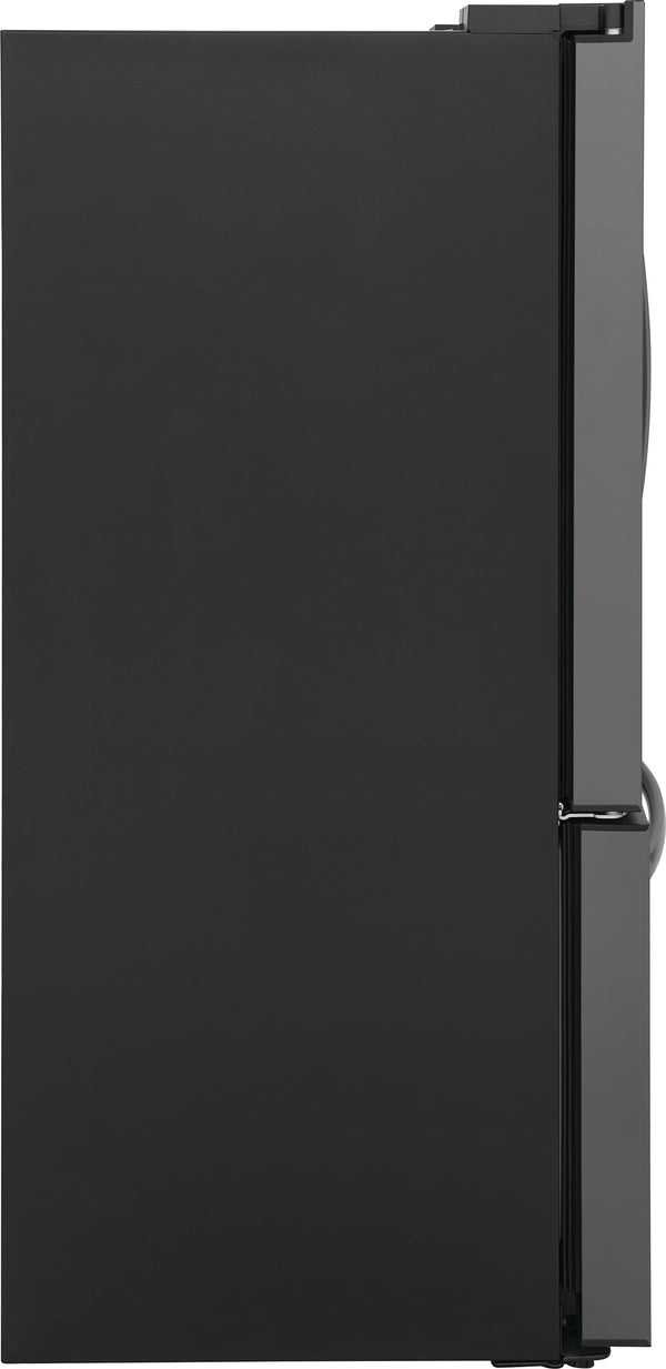 Frigidaire Standard-Depth 27.8-cu ft 3 -Door French Door Refrigerator with Ice Maker with Water and Ice Dispenser ( Black Stainless Steel ) ENERGY STAR Certified