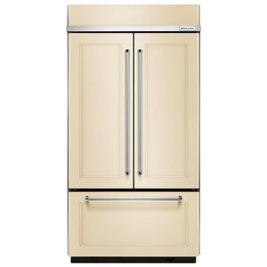 KitchenAid Standard-Depth 24.2-cu ft 3 -Door Built-In French Door Refrigerator with Ice Maker ( Panel Ready ) ENERGY STAR Certified