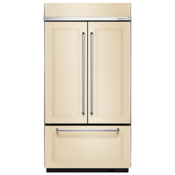 KitchenAid Standard-Depth 24.2-cu ft 3 -Door Built-In French Door Refrigerator with Ice Maker ( Panel Ready ) ENERGY STAR Certified
