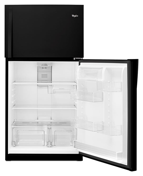 Whirlpool 21.3-cu ft Top-Freezer Refrigerator ( Black ) ENERGY STAR Certified