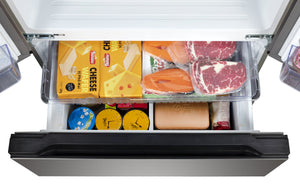 Hamilton Beach Counter-Depth 17.9 3 -Door French Door Refrigerator ( Stainless ) ENERGY STAR Certified