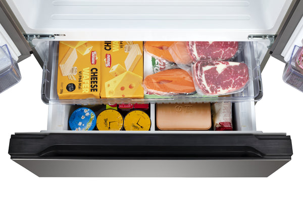 Hamilton Beach Counter-Depth 17.9 3 -Door French Door Refrigerator ( Stainless ) ENERGY STAR Certified