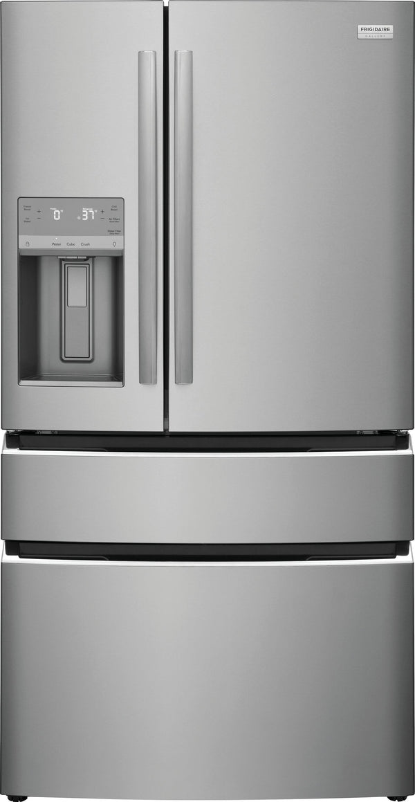 Frigidaire Gallery Standard-Depth 26.3-cu ft 4 -Door French Door Refrigerator with Ice Maker with Water and Ice Dispenser ( Fingerprint Resistant Stainless Steel ) ENERGY STAR Certified