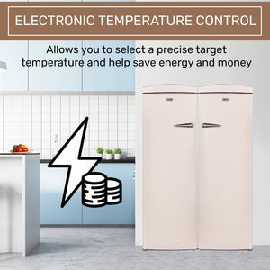 ConServ 19.42-cu ft Counter-Depth Side-by-Side Refrigerator ( Cream )