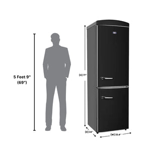 ConServ 10.7-cu ft Standard-Depth Bottom-Freezer Refrigerator Black )