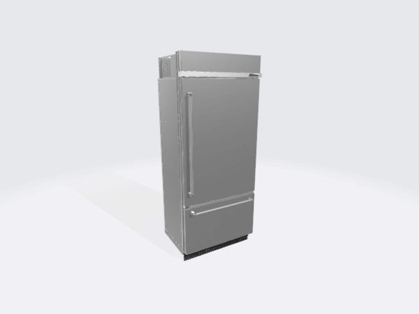 KitchenAid 20.9-cu ft Standard-Depth Built-In Bottom-Freezer Refrigerator with Ice Maker ( Stainless steel ) ENERGY STAR Certified