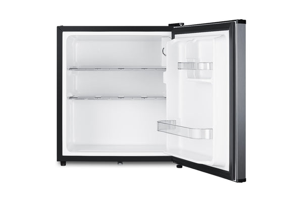 Summit Appliance 1.6-cu ft ( Stainless steel door and black cabinet )