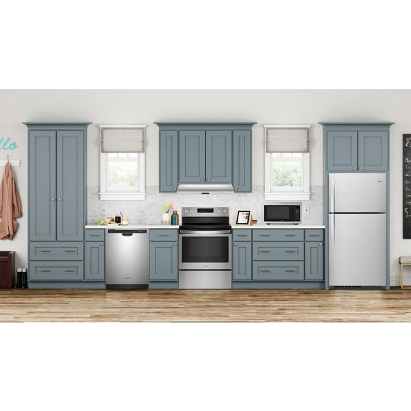 Whirlpool 21.3-cu ft Top-Freezer Refrigerator ( Fingerprint Resistant Stainless Steel ) ENERGY STAR Certified