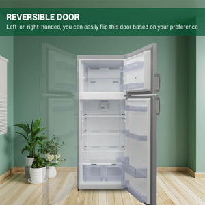 Equator Advanced Appliances 14.3-cu ft Counter-Depth Top-Freezer Refrigerator ( Stainless Steel ) ENERGY STAR Certified