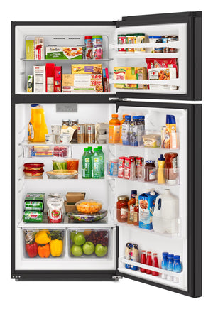 Whirlpool 16.3-cu ft Top-Freezer Refrigerator ( Black ) ENERGY STAR Certified
