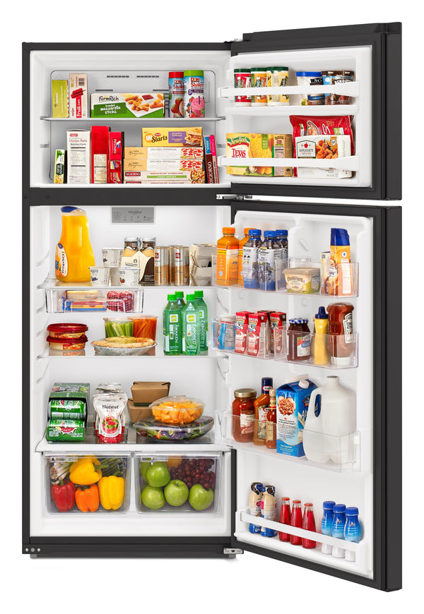Whirlpool 16.3-cu ft Top-Freezer Refrigerator ( Black ) ENERGY STAR Certified