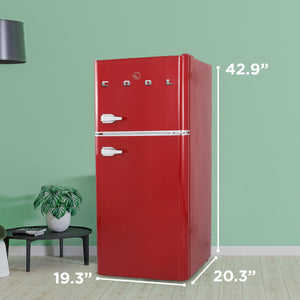 Commercial Cool 4.5-cu ft Mini Fridge with Freezer ( Red )
