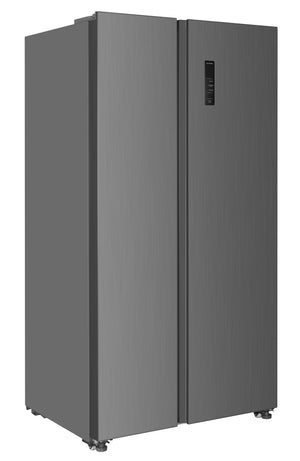 Impecca 18.8-cu ft Counter-Depth Side-by-Side Refrigerator Built-In ( Stainless steel )