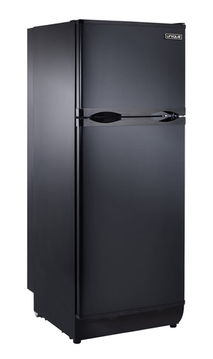 UNIQUE Off-Grid 9.7-cu ft Counter-Depth Top-Freezer Refrigerator ( Black/matte )