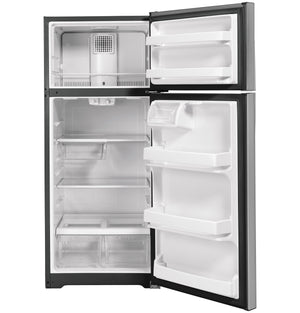 GE 17.5-cu ft Top-Freezer Refrigerator ( Stainless Steel ) ENERGY STAR Certified