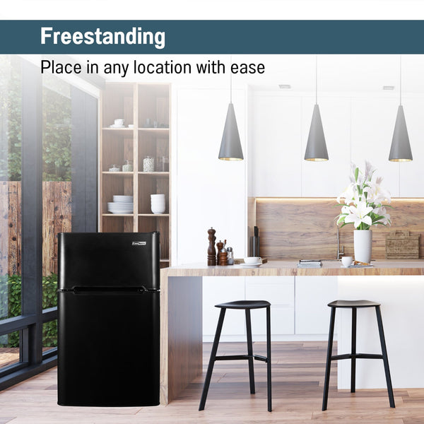 Equator Advanced Appliances 3.2-cu ft Mini Fridge with Freezer ( Black ) ENERGY STAR