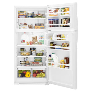 Whirlpool 14.3-cu ft Counter-Depth Top-Freezer Refrigerator ( White ) ENERGY STAR Certified