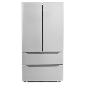 Cosmo Counter-Depth 22.5-cu ft 4 -Door French Door Refrigerator with Ice Maker ( Stainless steel ) ENERGY STAR Certified