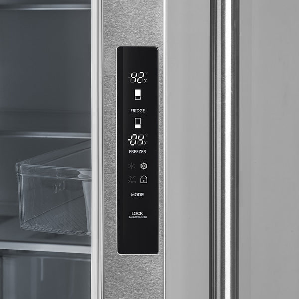 FORNO Standard-Depth Moena 19.26-cu ft 4 -Door Built-In French Door Refrigerator with Ice Maker with Ice Dispenser ( Stainless steel )