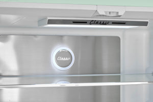 UNIQUE Classic Retro Counter-Depth 21.4-cu ft 3 -Door French Door Refrigerator with Ice Maker with Ice Dispenser ( Summer Mint Green ) ENERGY STAR Certified