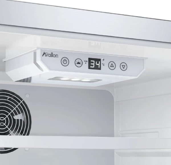 Avallon 3.35-cu ft Mini Fridge ( Stainless Steel )