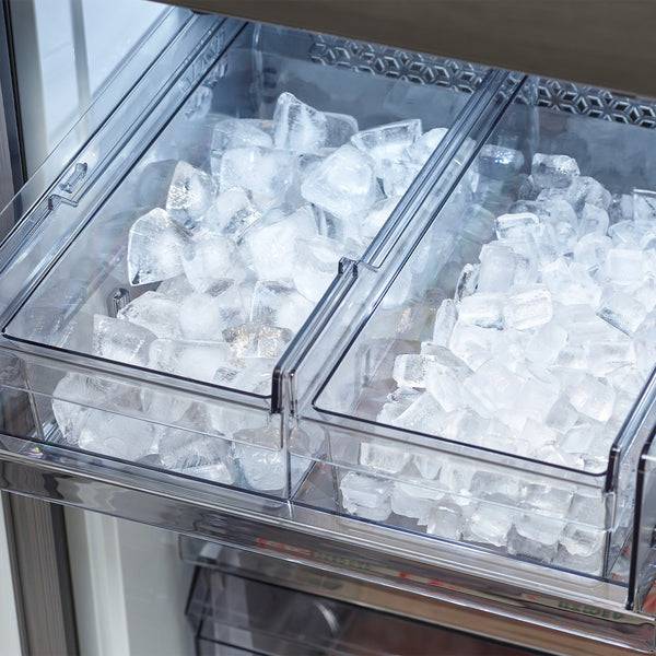 Samsung Bespoke Counter-Depth Family Hub 22.5-cu ft 4 -Door Smart Compatible French Door Refrigerator with Dual Ice Maker with Water Dispenser and Door within Door ( Stainless steel ) ENERGY STAR Certified