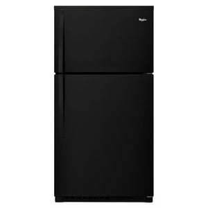 Whirlpool 21.3-cu ft Top-Freezer Refrigerator ( Black )