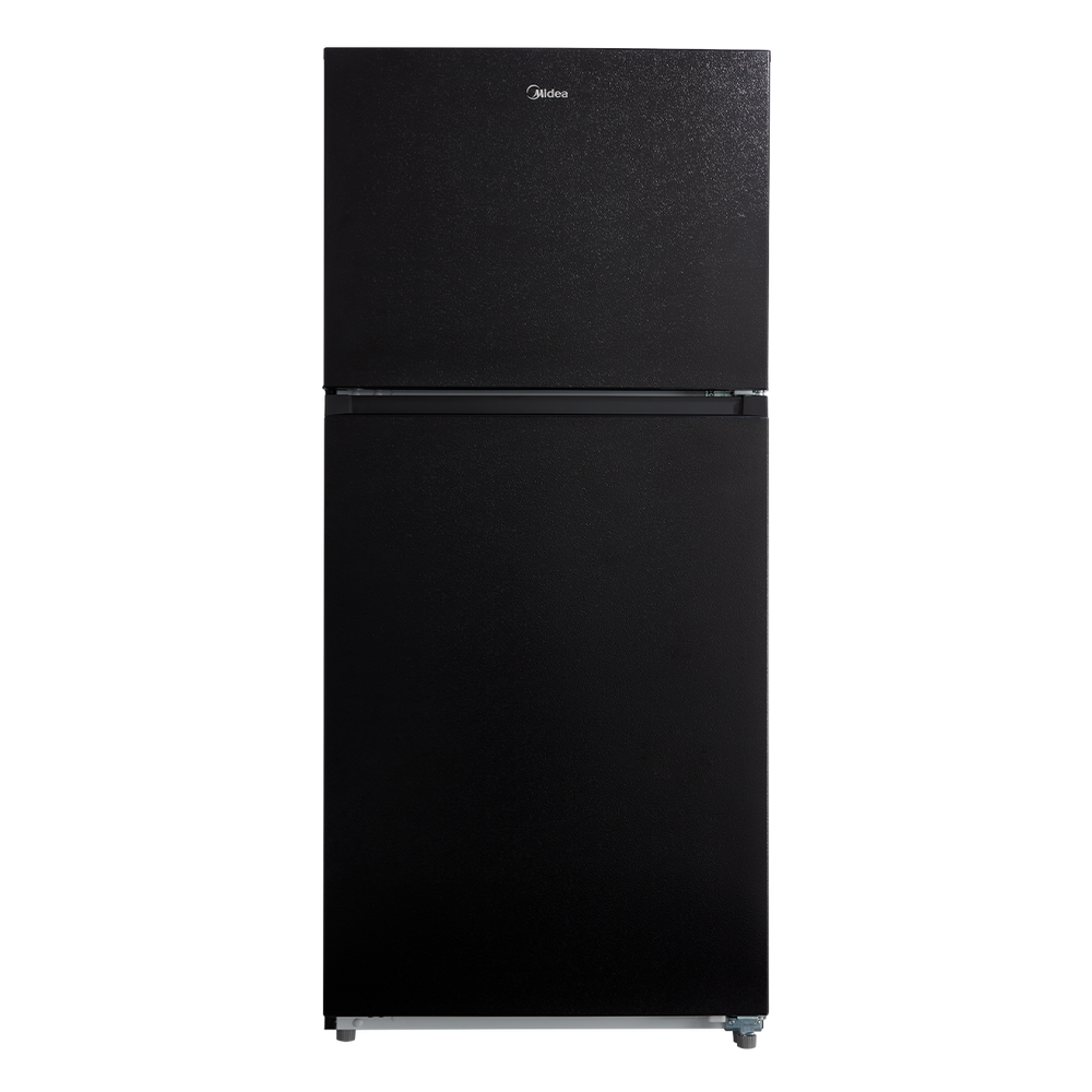Midea Fingerprint Resistant 20.5-cu ft Top-Freezer Refrigerator ( Black ) Garage Ready ENERGY STAR Certified