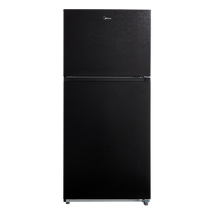 Midea Fingerprint Resistant 20.5-cu ft Top-Freezer Refrigerator ( Black ) Garage Ready ENERGY STAR Certified