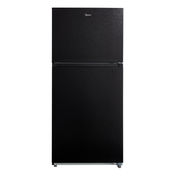 Midea Fingerprint Resistant 20.5-cu ft Top-Freezer Refrigerator ( Black ) Garage Ready ENERGY STAR Certified