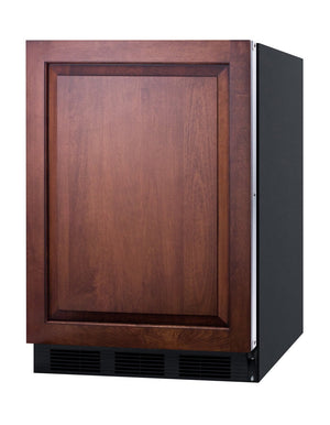 Summit Appliance 5.5-cu ft Built-In Mini Fridge ( Panel-ready door and black cabinet )
