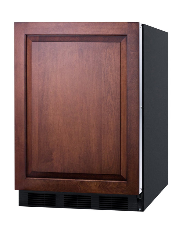 Summit Appliance 5.5-cu ft Built-In Mini Fridge ( Panel-ready door and black cabinet )