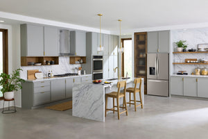 LG Counter-Depth MAX 25.5-cu ft 3 -Door Smart Compatible French Door Refrigerator with Dual Ice Maker with Water and Ice Dispenser ( PrintProof Stainless Steel ) ENERGY STAR Certified