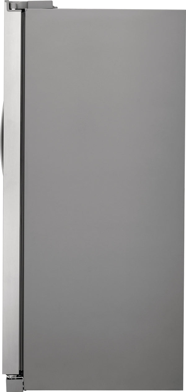 Frigidaire 22.3-cu ft Side-by-Side Refrigerator with Ice Maker ,Water and Ice Dispenser ( Stainless Steel ) ENERGY STAR Certified