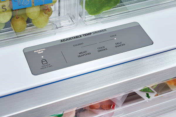 Frigidaire Gallery Counter-Depth 23.3-cu ft 3 -Door French Door Refrigerator with Ice Maker with Water Dispenser ( Fingerprint Resistant Stainless Steel ) ENERGY STAR Certified