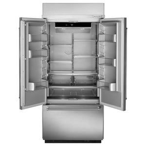 KitchenAid Standard-Depth 20.8-cu ft 3 -Door Built-In French Door Refrigerator with Ice Maker ( Panel Ready )