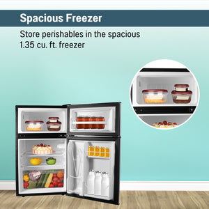 Equator Advanced Appliances 3.2-cu ft Mini Fridge with Freezer ( Stainless ) ENERGY STAR