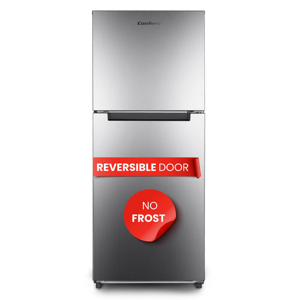 ConServ 10.1-cu ft Counter-Depth Top-Freezer Refrigerator ( Stainless Steel ) ENERGY STAR Certified