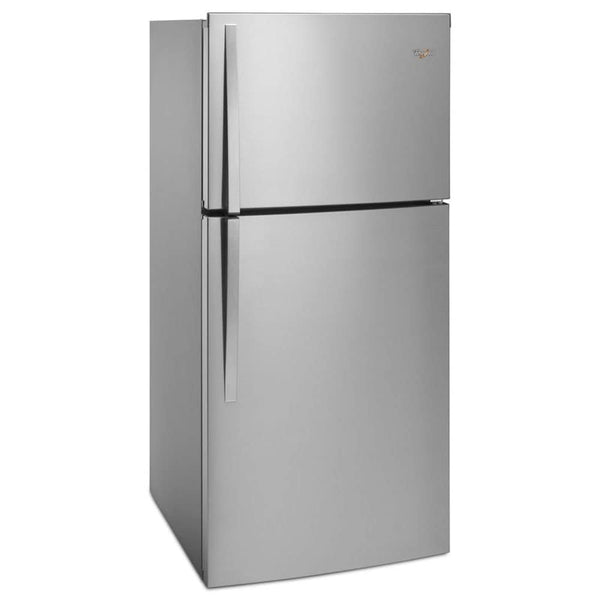 Whirlpool 19.1-cu ft Top-Freezer Refrigerator ( Monochromatic Stainless Steel )
