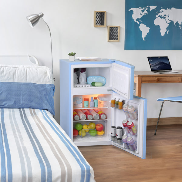 Avanti 3-cu ft Mini Fridge with Freezer ( Robin's Egg Blue )
