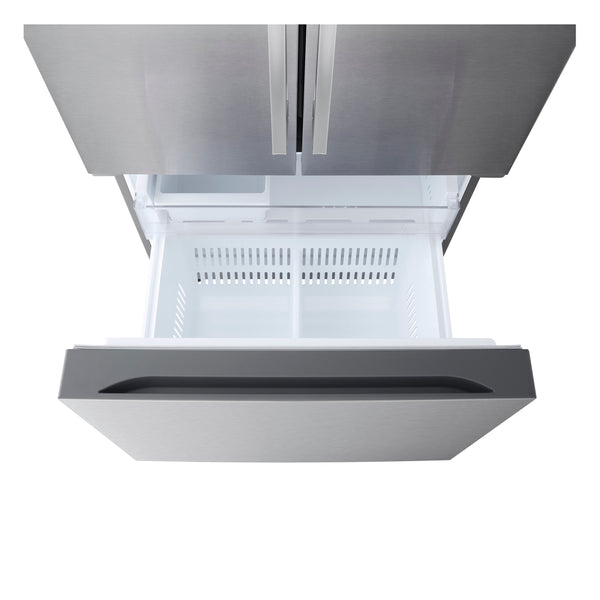 LG Standard-Depth 25.1-cu ft 3 -Door Smart Compatible French Door Refrigerator with Ice Maker ( PrintProof Stainless Steel ) ENERGY STAR Certified