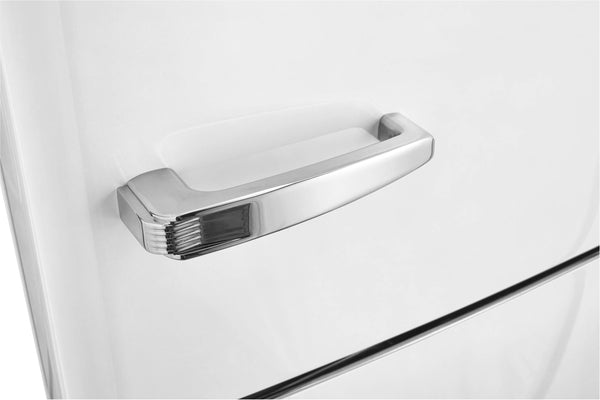UNIQUE Classic Retro 11.7-cu ft Counter-Depth Bottom-Freezer Refrigerator Marshmallow White ) ENERGY STAR Certified