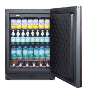 Summit Appliance 4.6-cu ft Built-In Mini Fridge ( Panel-ready door and black cabinet )