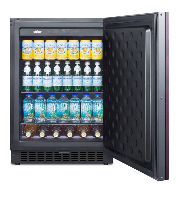Summit Appliance 4.6-cu ft Built-In Mini Fridge ( Panel-ready door and black cabinet )
