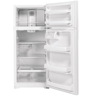GE 17.5-cu ft Top-Freezer Refrigerator ( White )