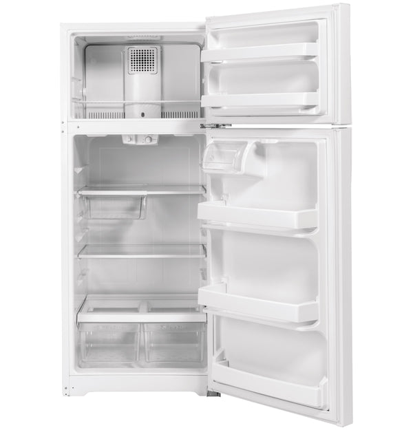 GE 17.5-cu ft Top-Freezer Refrigerator ( White ) ENERGY STAR Certified