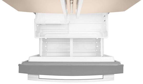 Whirlpool Standard-Depth 19.6-cu ft 3 -Door French Door Refrigerator with Ice Maker ( Black )